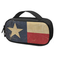 Vintage Texas Flag Print Portable Cooler Travel Case