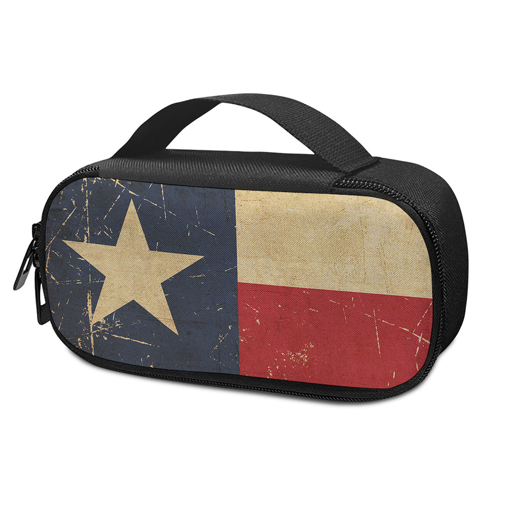 Vintage Texas Flag Print Insulin Cooler Travel Case