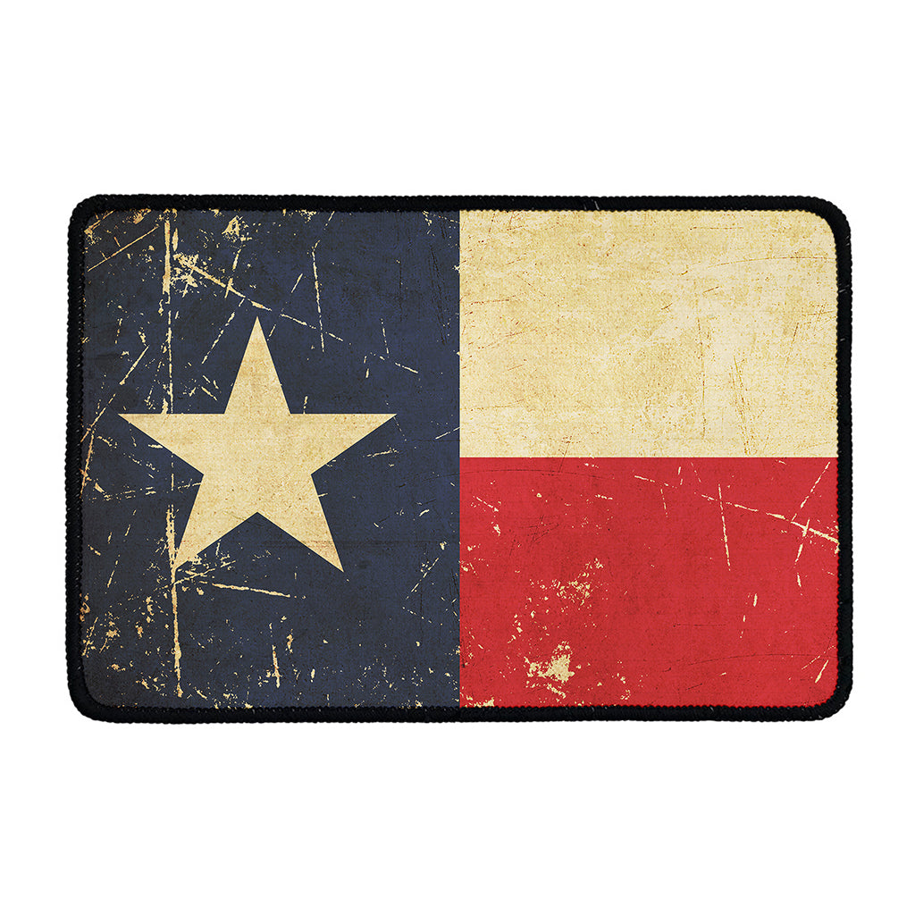 Vintage Texas Flag Print Kitchen Mat