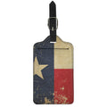 Vintage Texas Flag Print Luggage Tag