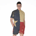 Vintage Texas Flag Print Men's Romper