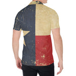 Vintage Texas Flag Print Men's Shirt