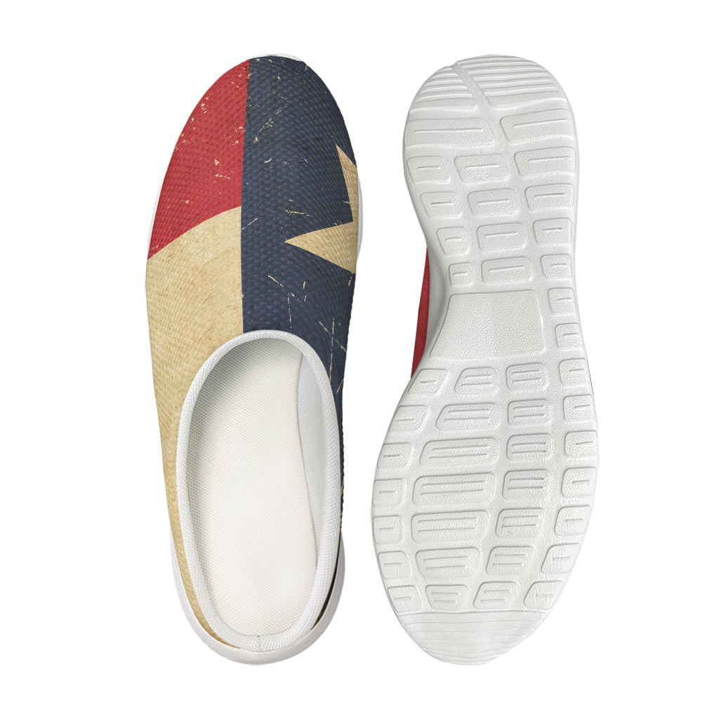 Vintage Texas Flag Print Mesh Casual Shoes