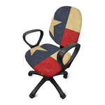 Vintage Texas Flag Print Office Chair Cover
