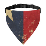 Vintage Texas Flag Print Over The Collar Dog Bandana