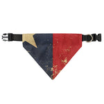 Vintage Texas Flag Print Over The Collar Dog Bandana
