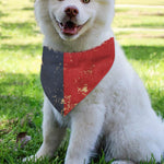 Vintage Texas Flag Print Over The Collar Dog Bandana