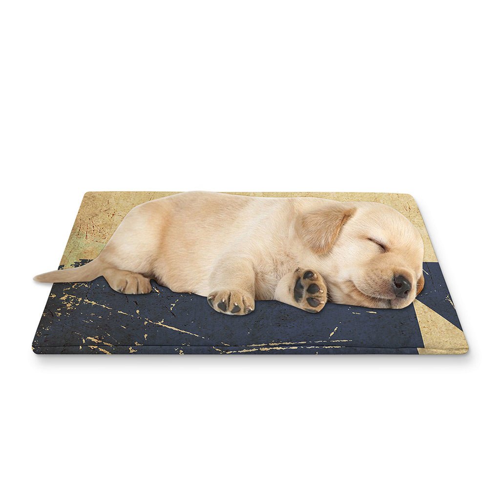 Vintage Texas Flag Print Pet Cooling Mat Cover