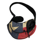 Vintage Texas Flag Print Pet Sling Carrier
