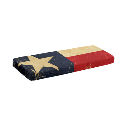 Vintage Texas Flag Print Piano Keyboard Cover
