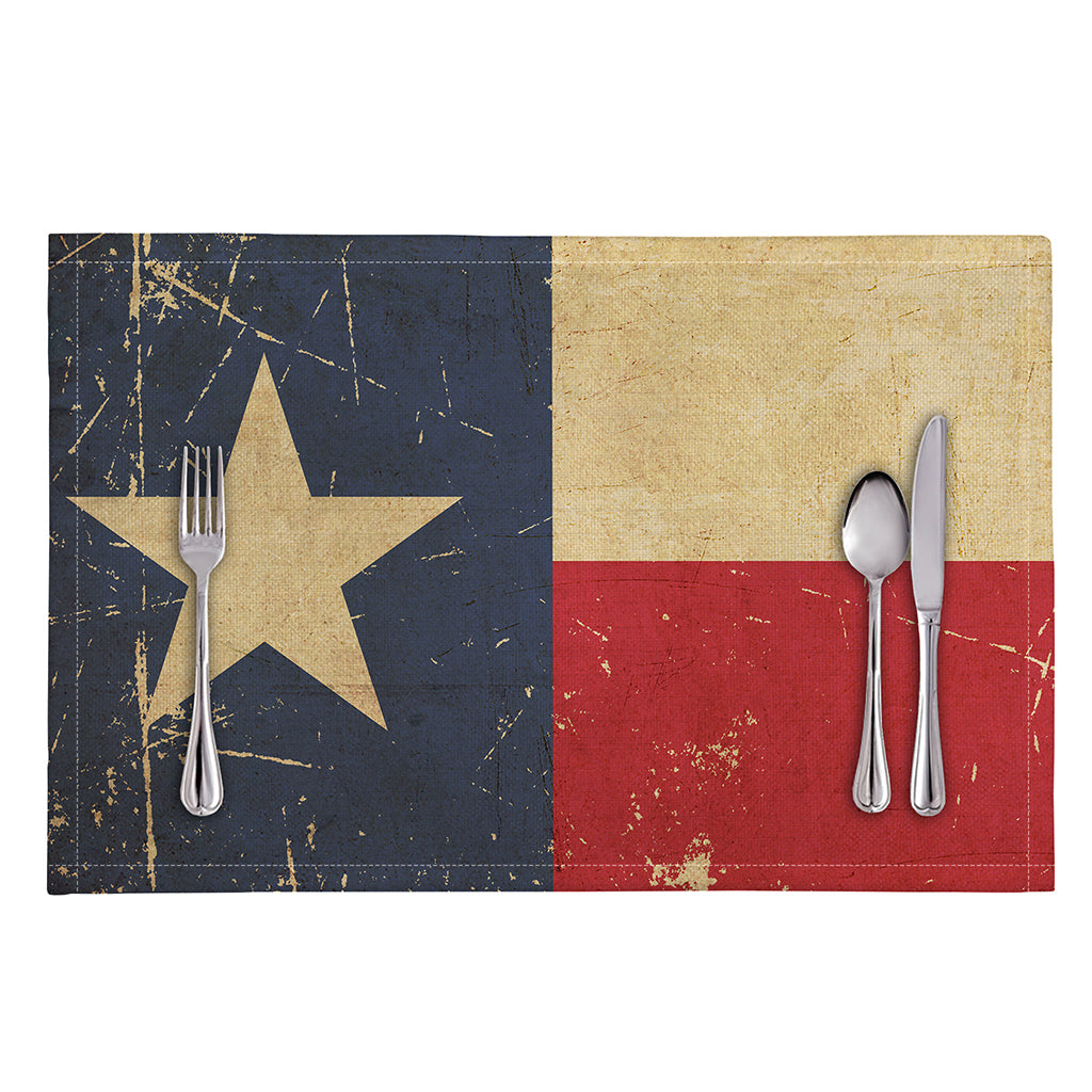 Vintage Texas Flag Print Placemat