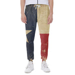 Vintage Texas Flag Print Scuba Joggers