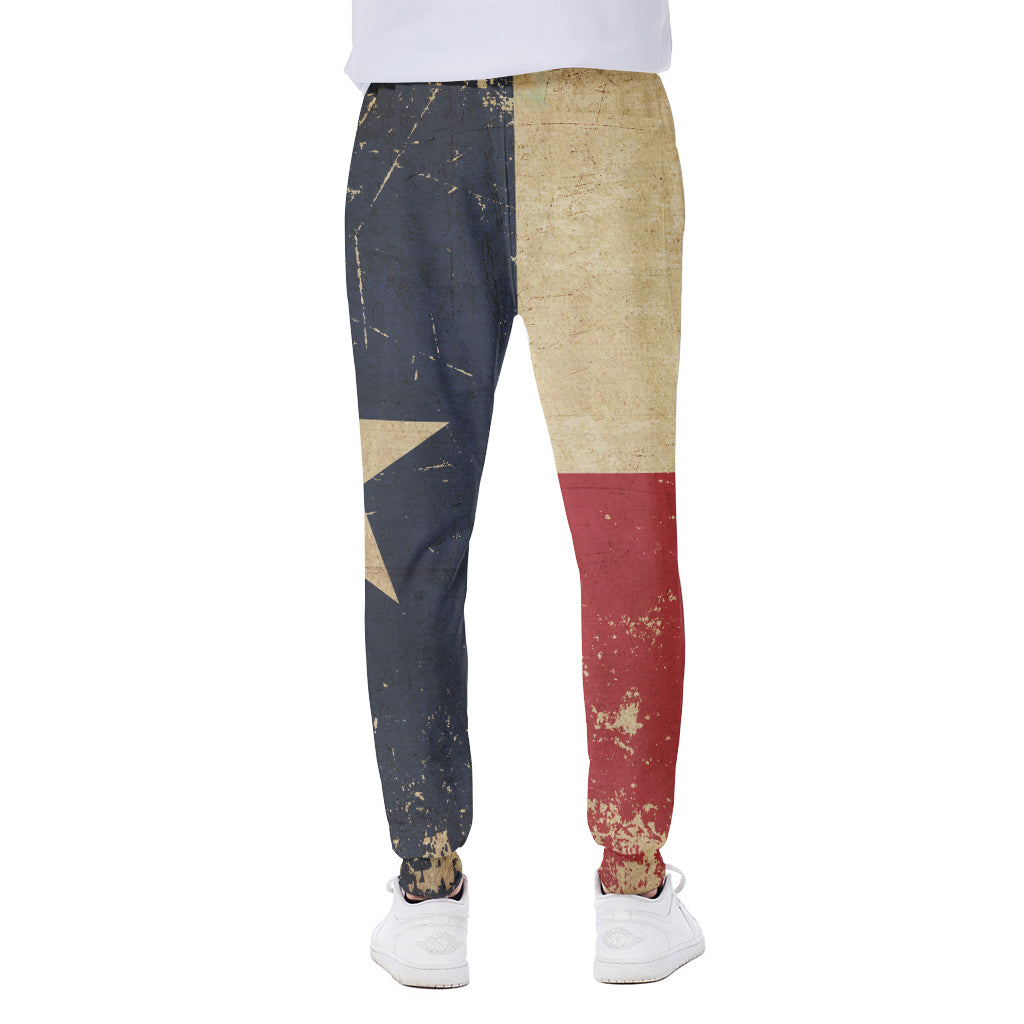 Vintage Texas Flag Print Scuba Joggers