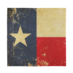 Vintage Texas Flag Print Silk Bandana