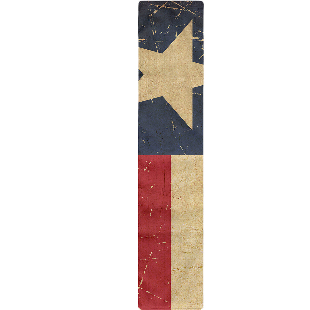 Vintage Texas Flag Print Table Runner