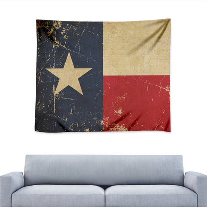 Vintage Texas Flag Print Tapestry
