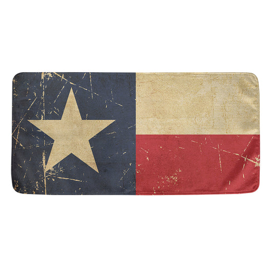 Vintage Texas Flag Print Towel