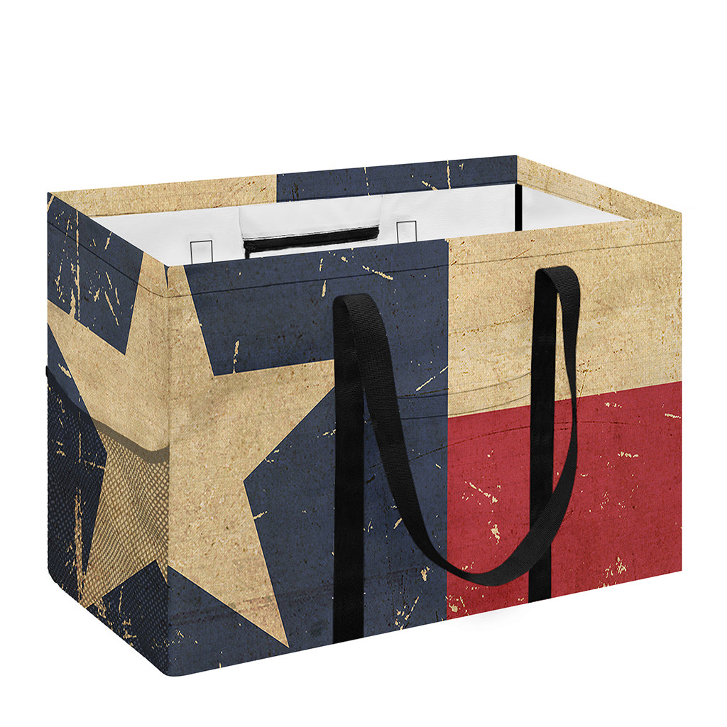 Vintage Texas Flag Print Utility Tote Bag