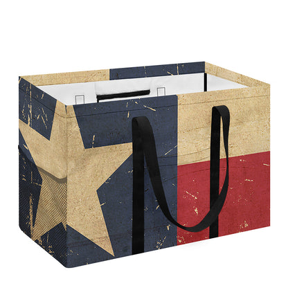 Vintage Texas Flag Print Utility Tote Bag