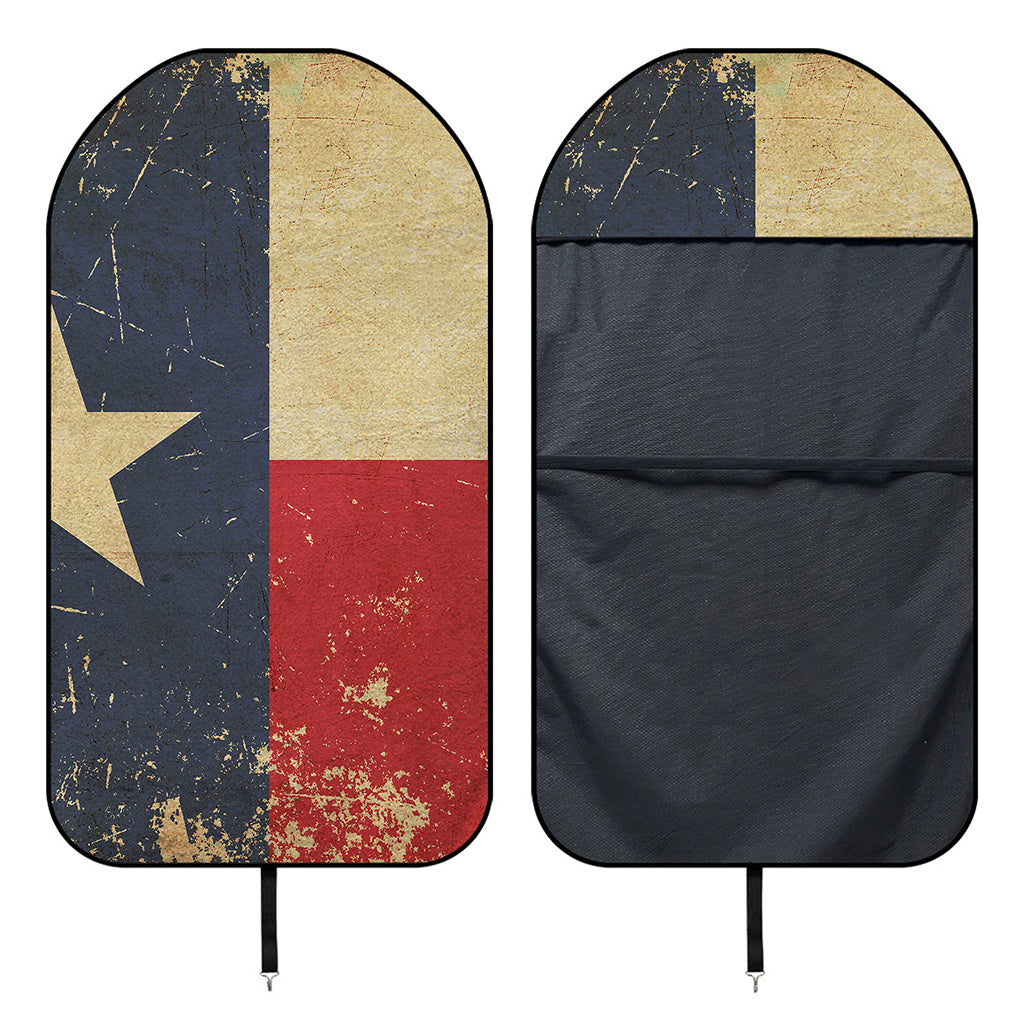 Vintage Texas Flag Print Waterproof Car Seat Cover