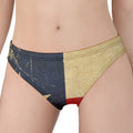 Vintage Texas Flag Print Women's Panties