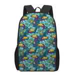Vintage Toucan Pattern Print 17 Inch Backpack