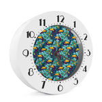 Vintage Toucan Pattern Print Alarm Clock
