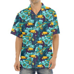 Vintage Toucan Pattern Print Aloha Shirt