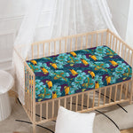 Vintage Toucan Pattern Print Baby Crib Sheet