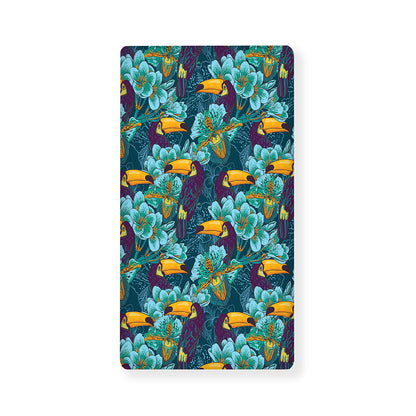 Vintage Toucan Pattern Print Baby Crib Sheet