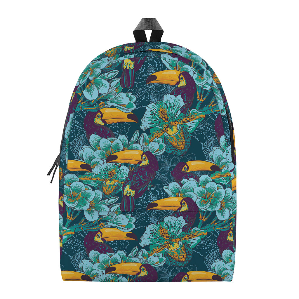 Vintage Toucan Pattern Print Backpack