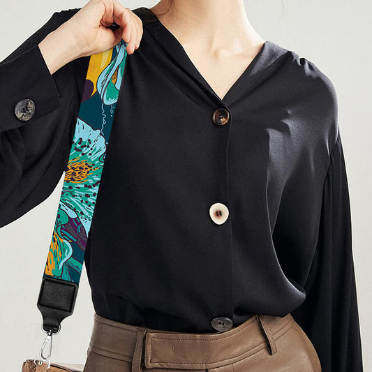 Vintage Toucan Pattern Print Bag Strap