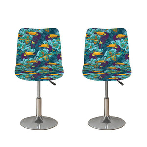 Vintage Toucan Pattern Print Bar Stool Covers