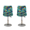 Vintage Toucan Pattern Print Bar Stool Covers