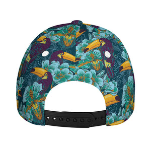 Vintage Toucan Pattern Print Baseball Cap