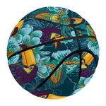 Vintage Toucan Pattern Print Basketball