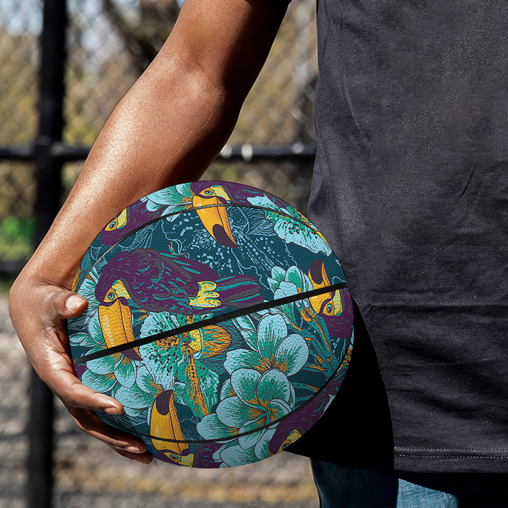 Vintage Toucan Pattern Print Basketball