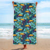 Vintage Toucan Pattern Print Beach Towel