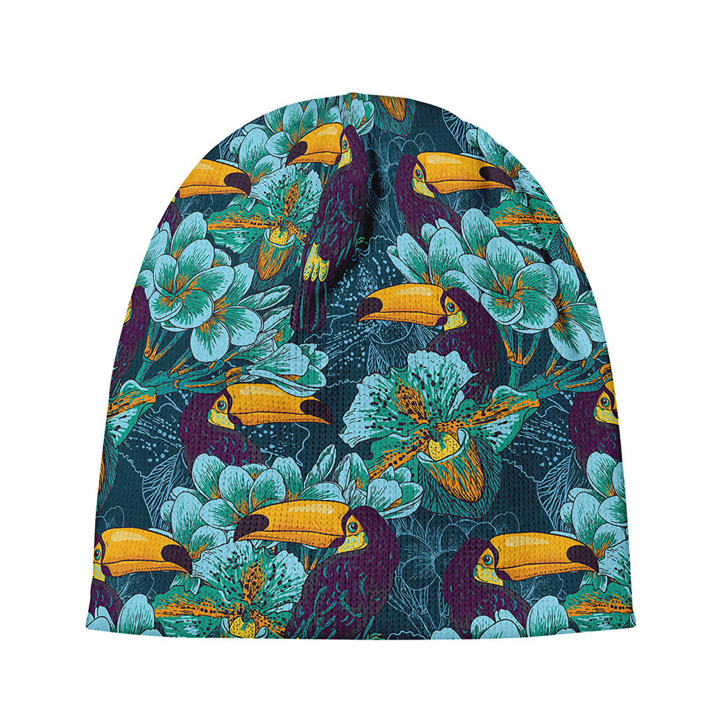 Vintage Toucan Pattern Print Beanie