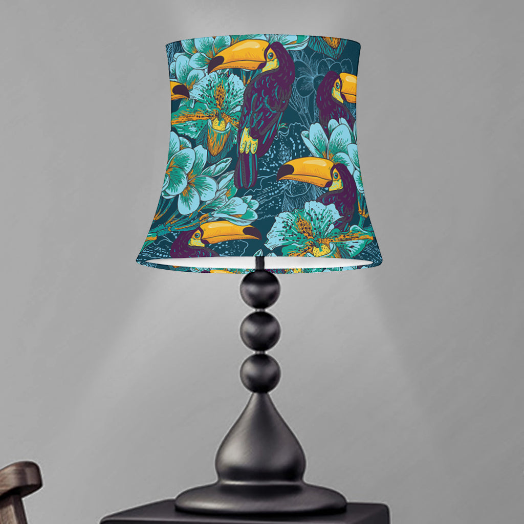 Vintage Toucan Pattern Print Bell Lamp Shade