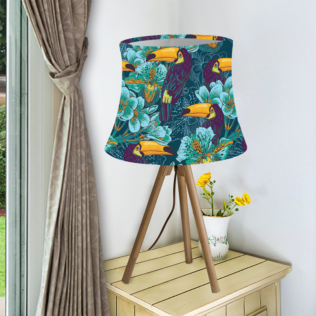 Vintage Toucan Pattern Print Bell Lamp Shade