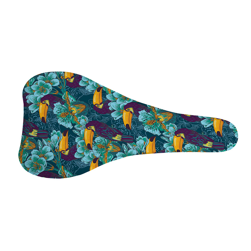 Vintage Toucan Pattern Print Bicycle Seat Cover
