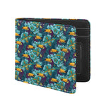 Vintage Toucan Pattern Print Bifold Wallet