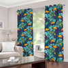 Vintage Toucan Pattern Print Blackout Grommet Curtains