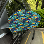 Vintage Toucan Pattern Print Car Side Mirror Covers