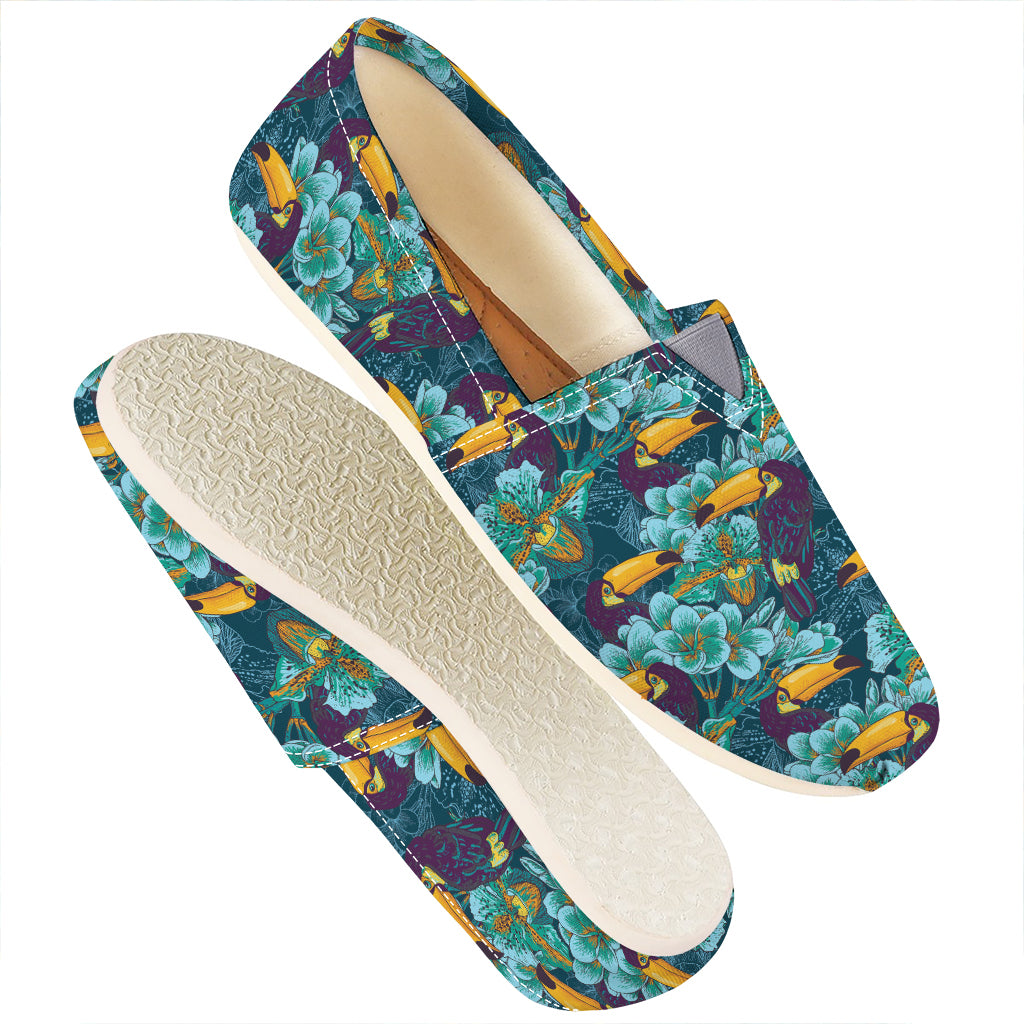 Vintage Toucan Pattern Print Casual Shoes