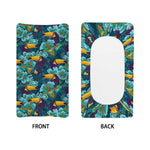 Vintage Toucan Pattern Print Changing Pad Cover