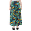 Vintage Toucan Pattern Print Chiffon Maxi Skirt