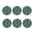 Vintage Toucan Pattern Print Coaster Set