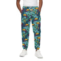 Vintage Toucan Pattern Print Cotton Sweatpants